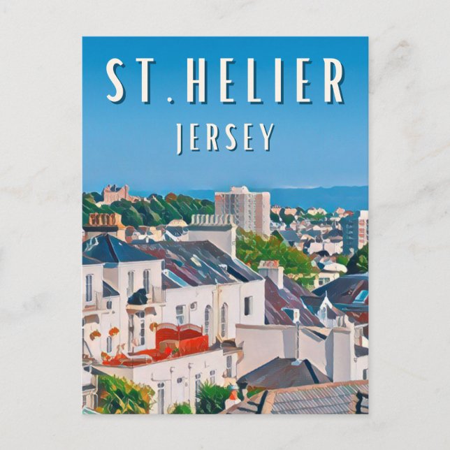 Postal Saint Helier, la ville côtière dynamique (Anverso)