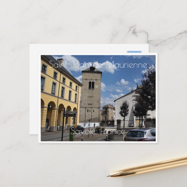 Postal Saint-Jean-de-Maurienne, Saboya, Francia (Anverso/Reverso In Situ)