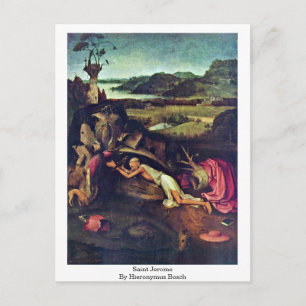 Postal Saint Jerome. Por Hieronymus Bosch
