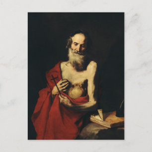 Postal Saint Jerome por Jusepe de Ribera