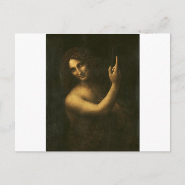 Postal Saint John the Baptist by Leonardo da Vinci (Anverso)