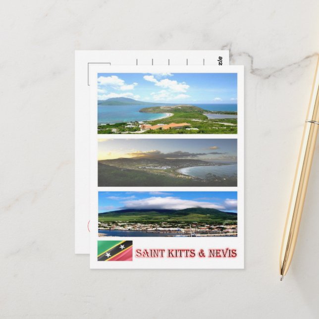 Postal Saint Kitts and Nevis - Mosaic - (Anverso/Reverso In Situ)