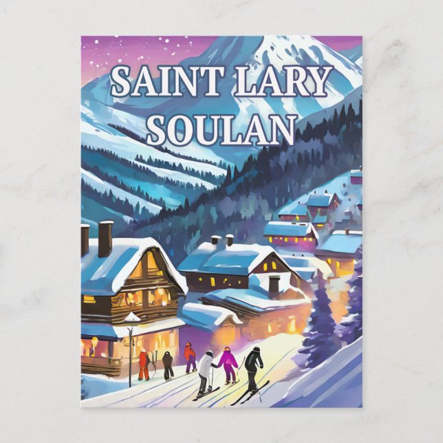 Postal Saint-Lary-Soulan : Éclat Pyrénéen (Anverso)