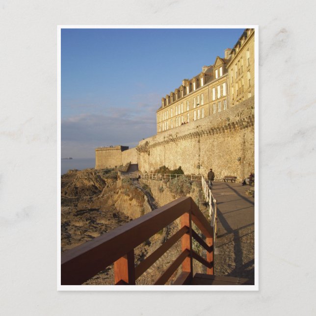 Postal Saint Malo, Bretaña, Francia (Anverso)