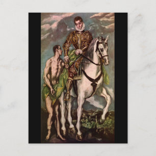 Postal Saint Martin de El Greco y el Beggar, alrededor de