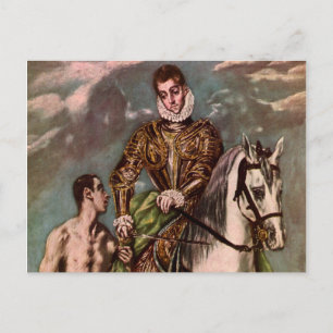 Postal Saint Martin de El Greco y el Beggar, alrededor de