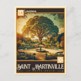 Postal Saint Martinville, Luisiana  | Antiguo
