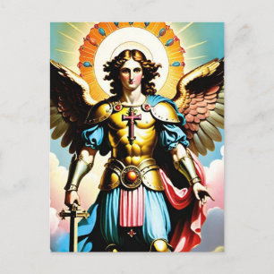 Postal Saint Michael Postcard