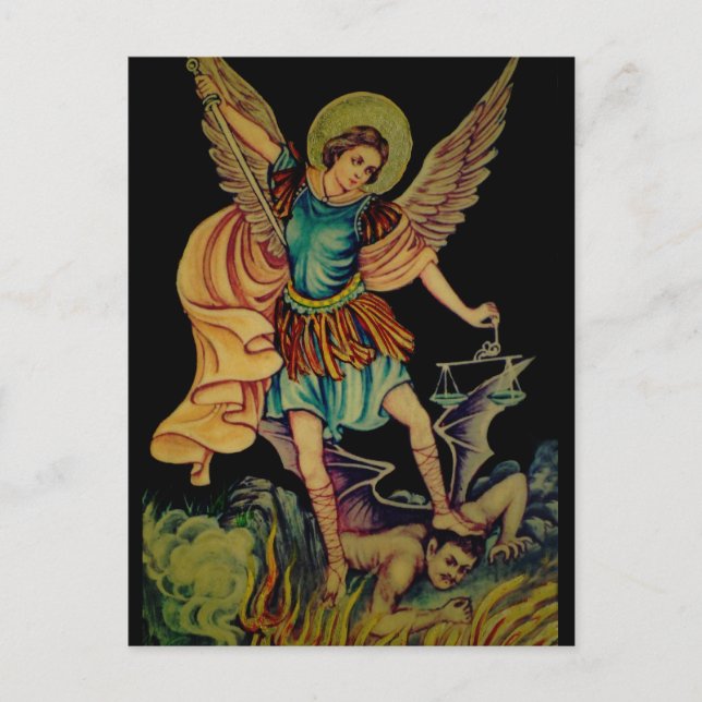 Postal Saint Michael The Archangel (Anverso)