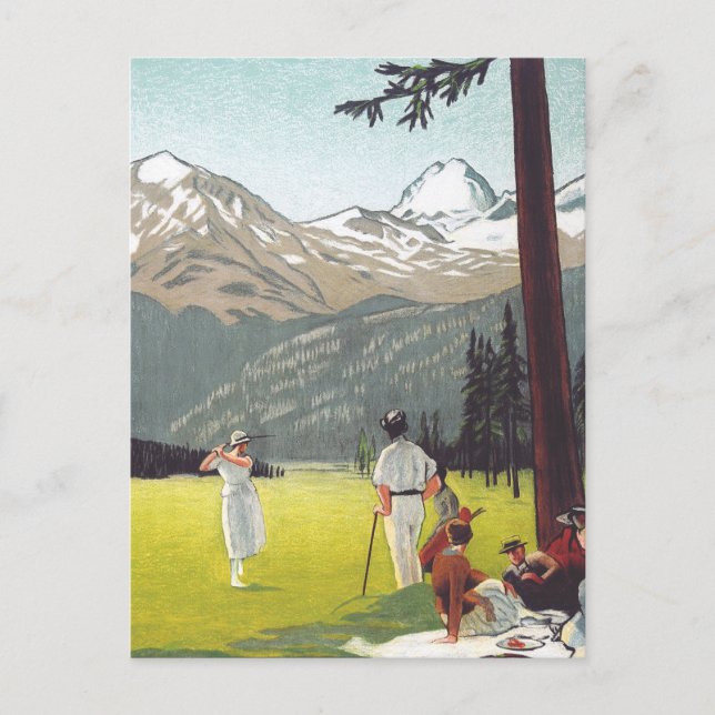Postal Saint Moritz por Emil Cardinaux (Anverso)