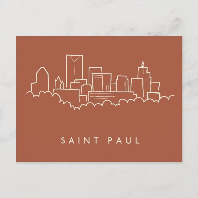 Postal Saint Paul, línea aérea de Minnesota (Anverso)