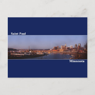 Postal Saint Paul, Minnesota Post Card (Azul oscuro)