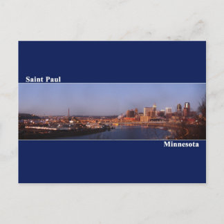 Postal Saint Paul, Minnesota Post Card (Azul oscuro)