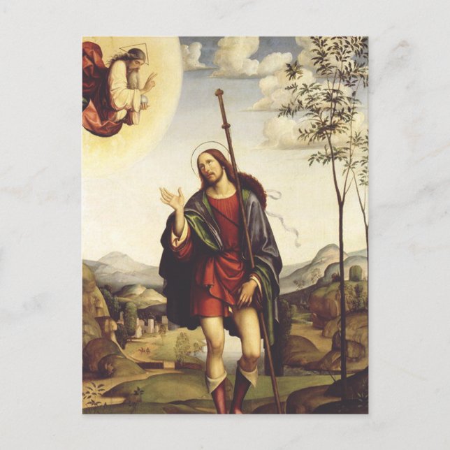 Postal Saint Roch por Francesco Francia (Anverso)