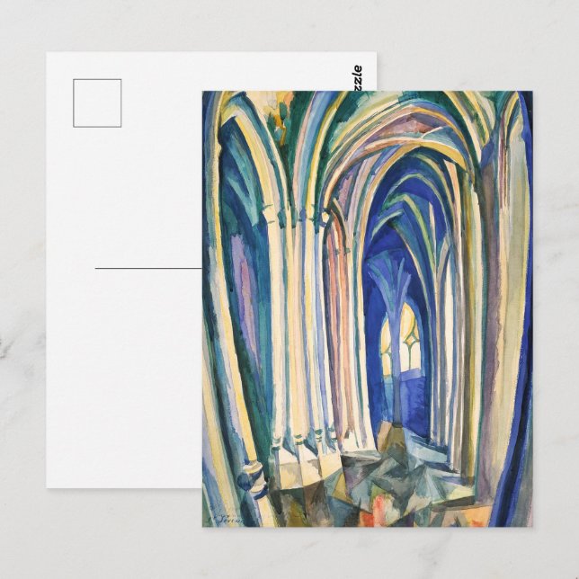 Postal Saint-Séverin | Robert Delaunay | (Anverso / Reverso)