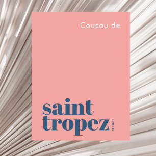 Postal Saint St. Tropez Francia vacaciones modernas