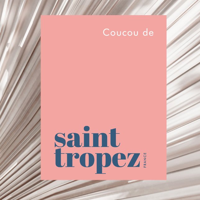 Postal Saint St. Tropez Francia vacaciones modernas (Subido por el creador)