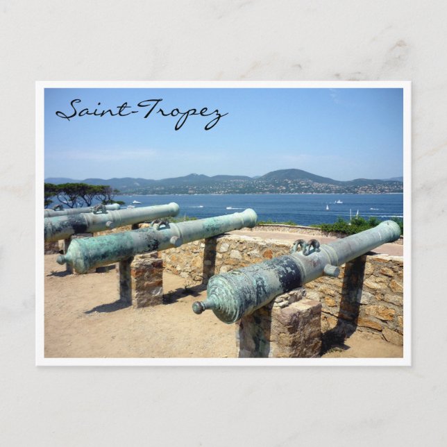 Postal saint tropez citadel cannons (Anverso)
