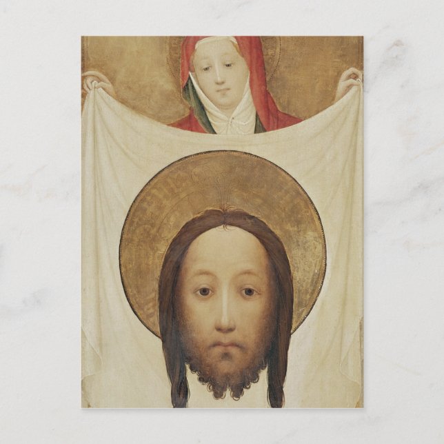 Postal Saint Veronica con el Sudarium, c.1420 (Anverso)