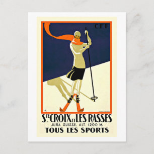 Postal Sainte Croix Les Rasses Ski Sports Travel