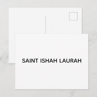 POSTAL #SAINTISHAHLAURAH