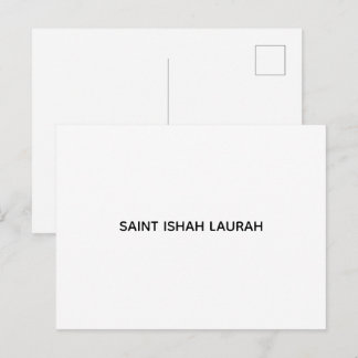 Postal #SAINTISHAHLAURAH Camiseta
