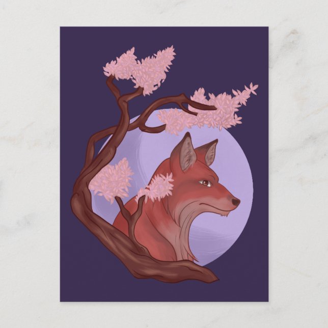 Postal Sakura Fox (Anverso)