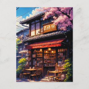 Postal Sakura Kissa - Café Flor de Cerezo