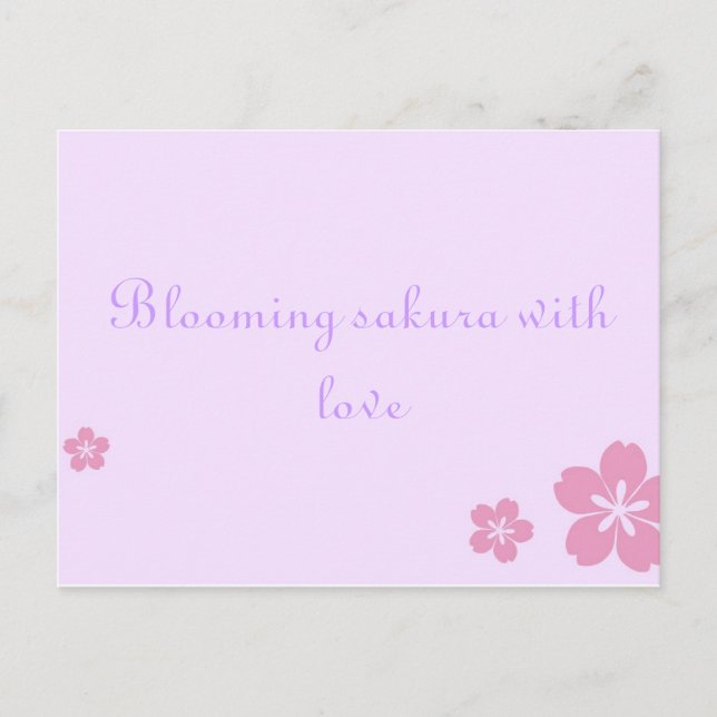 Postal Sakura poscard (Anverso)