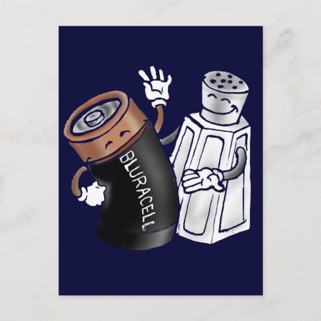 Postal Sal y batería (Anverso)