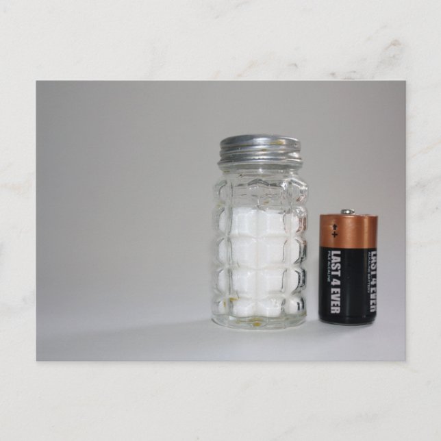 Postal Sal y batería (Anverso)