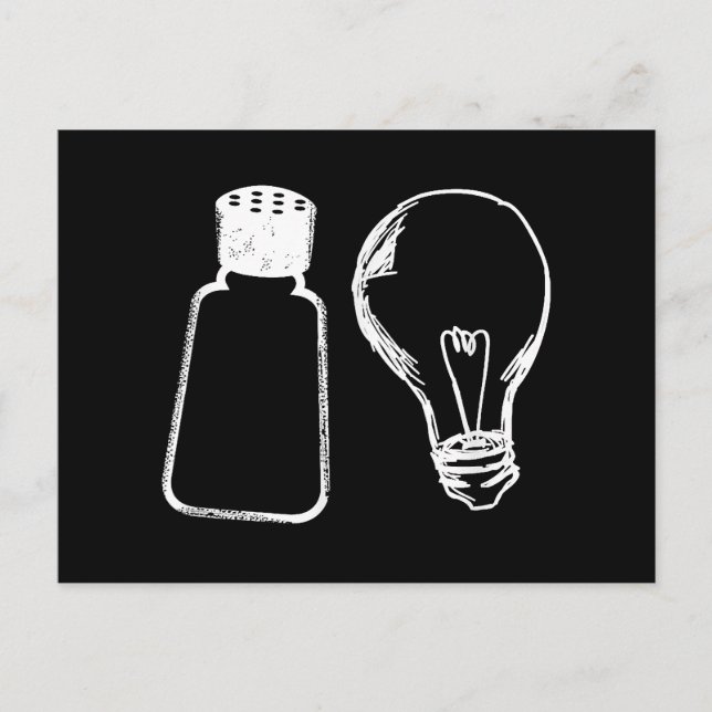 Postal Sal y luz bíblica de sal de ye contra Matthew 513- (Anverso)