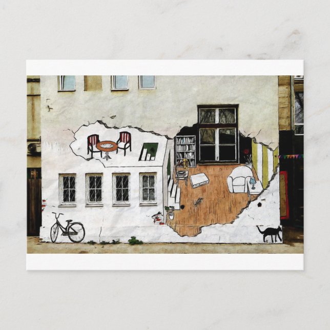 Postal sala de arte mural (Anverso)