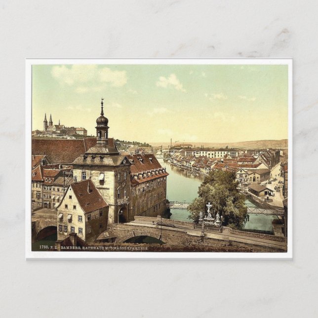 Postal Sala de audiencias, Bamberg, Baviera, Alemania (Anverso)