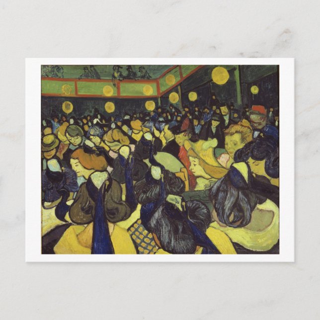 Postal Sala de baile en el Bella Artes Arles Van Gogh (Anverso)
