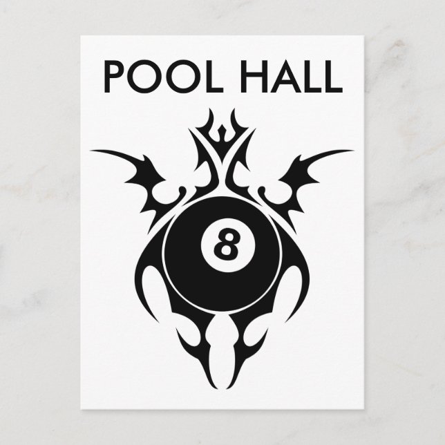 Postal sala de billar tribal (Anverso)