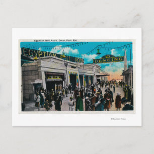 Postal Sala de bolas egipcia, muelle Ocean Park