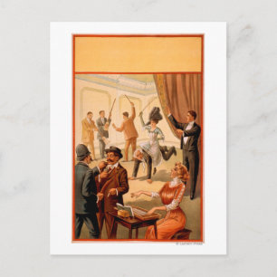 Postal Sala de control hipnotista del Teatro Popular