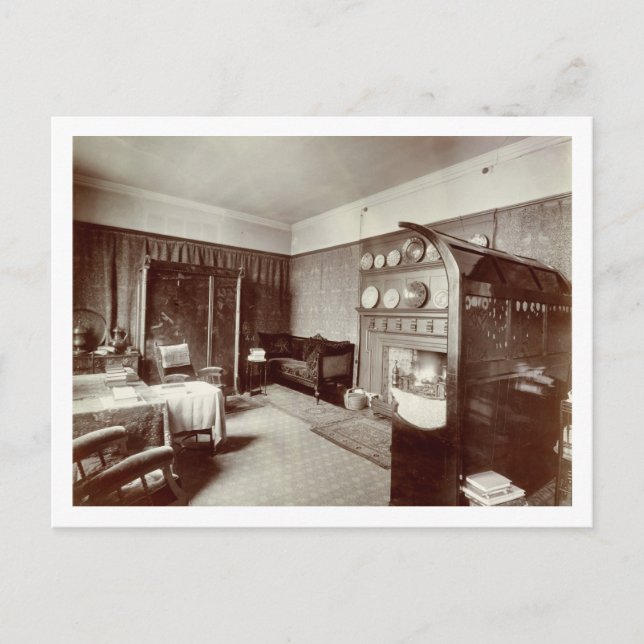 Postal Sala de dibujo, Kelmscott House, Londres, 1896 (fo (Anverso)