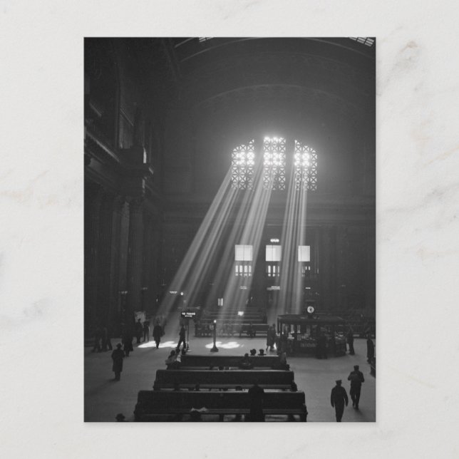 Postal Sala de Espera de la Estación Union, 1943 (Anverso)