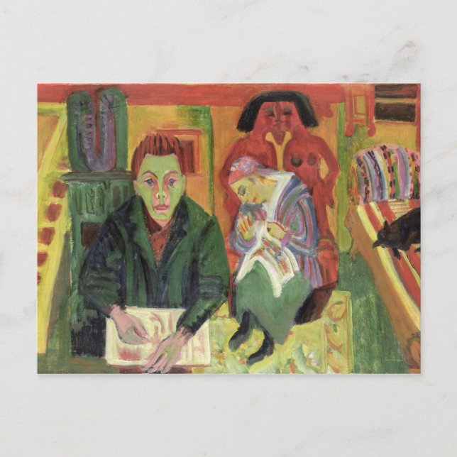 Postal Sala De Estar, 1920 (Anverso)