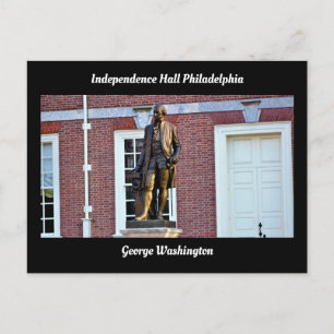 Postal Sala de la Independencia George Washington Filadel
