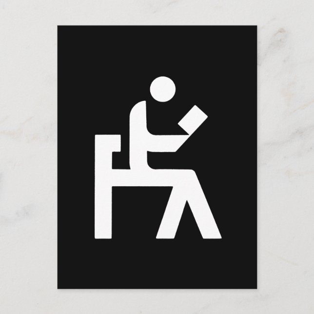 Postal Sala de lectura de biblioteca (Anverso)