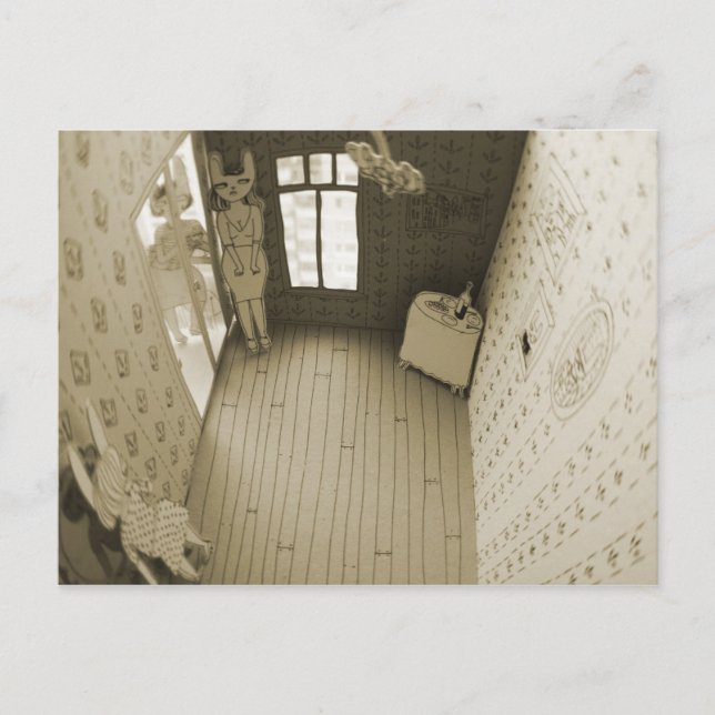 Postal Sala de papel (Anverso)