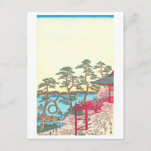Postal Sala Kiyomizu vintage y estanque Shinobazu en Ueno