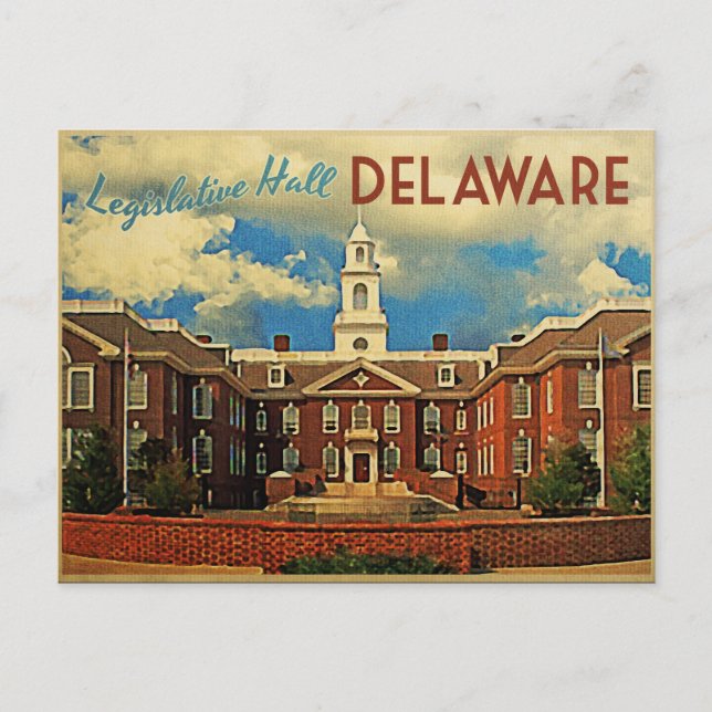 Postal Sala Legislativa Delaware (Anverso)