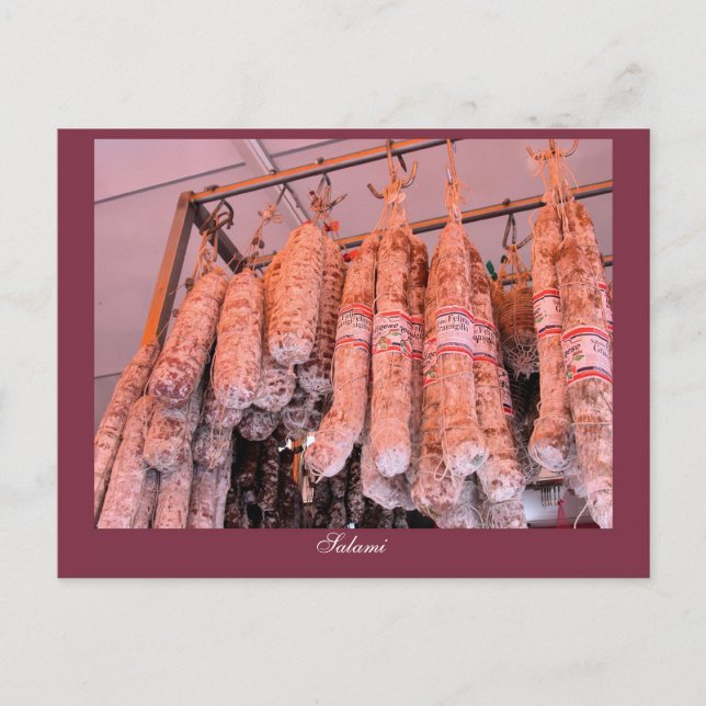 Postal Salami italiano (Anverso)