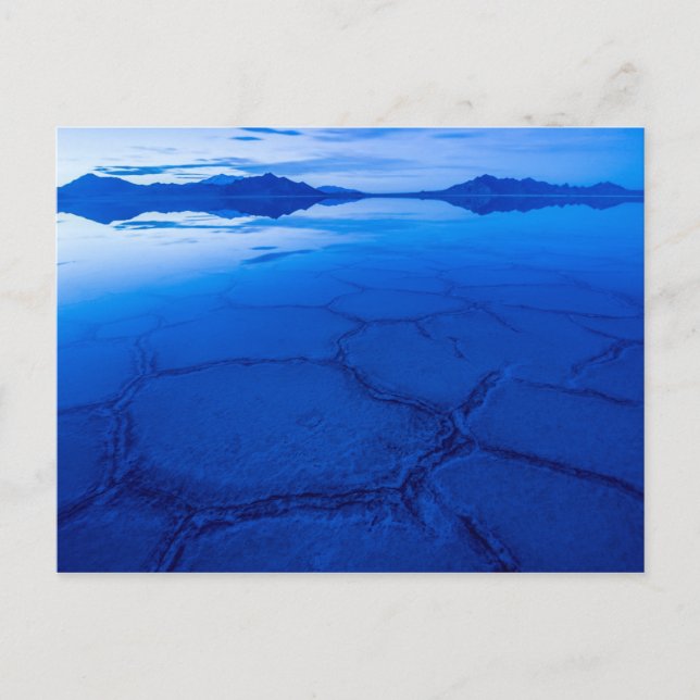Postal Salar De Bonneville En Invierno - Utah (Anverso)