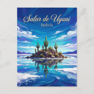 Postal Salar de Uyuni Bolivia
