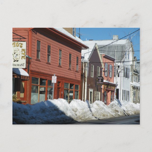 Postal Salem en invierno (Anverso)